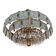 Pair of two XXL large brass and glass chandeliers by Kamenicky Senov/Preciosa, 1970s
