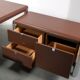 No. 3055D table desk and No. 3076 credenza extension from the Pfister Executive Office Collection for KnollStudio, circa 1988