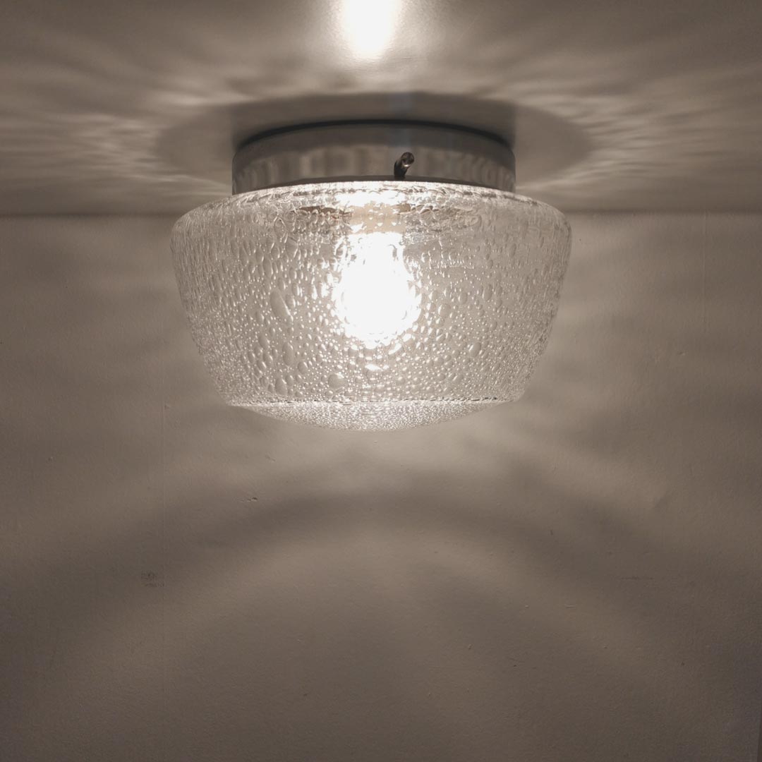 Vintage glass bubble waterpaper applied