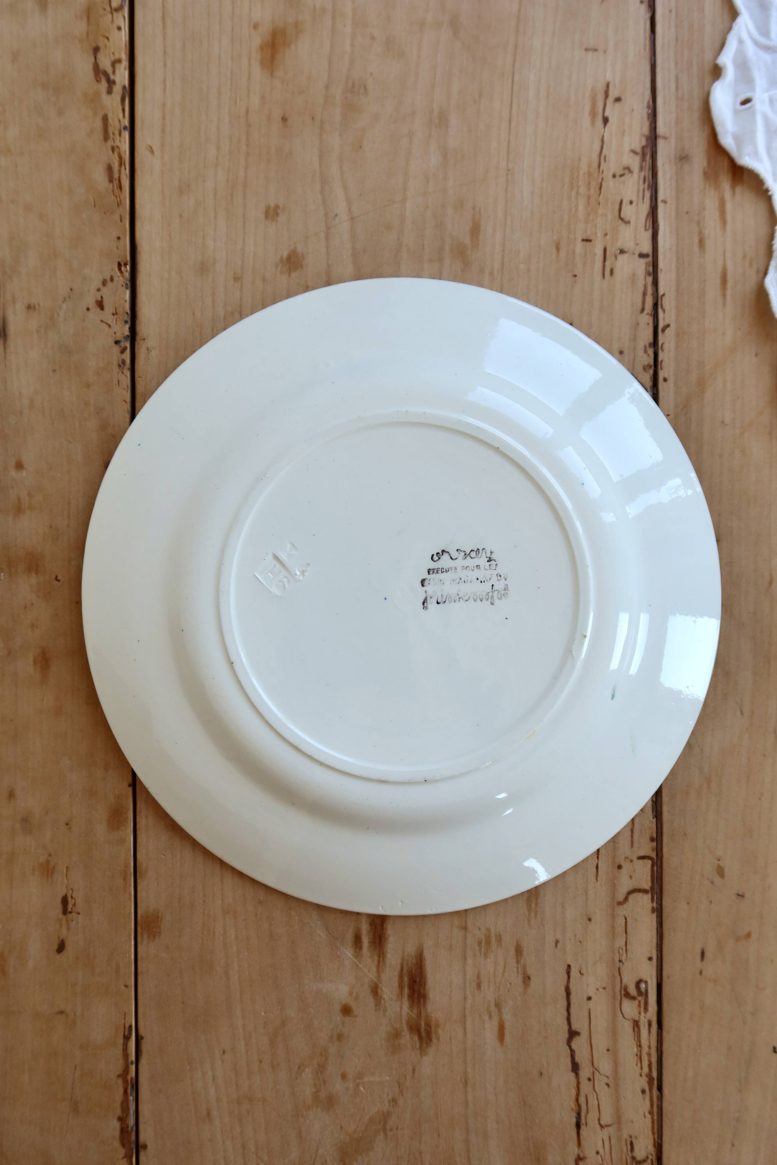 Vintage flat plate terre de fer Orsay model – Grands Magasins du Print
