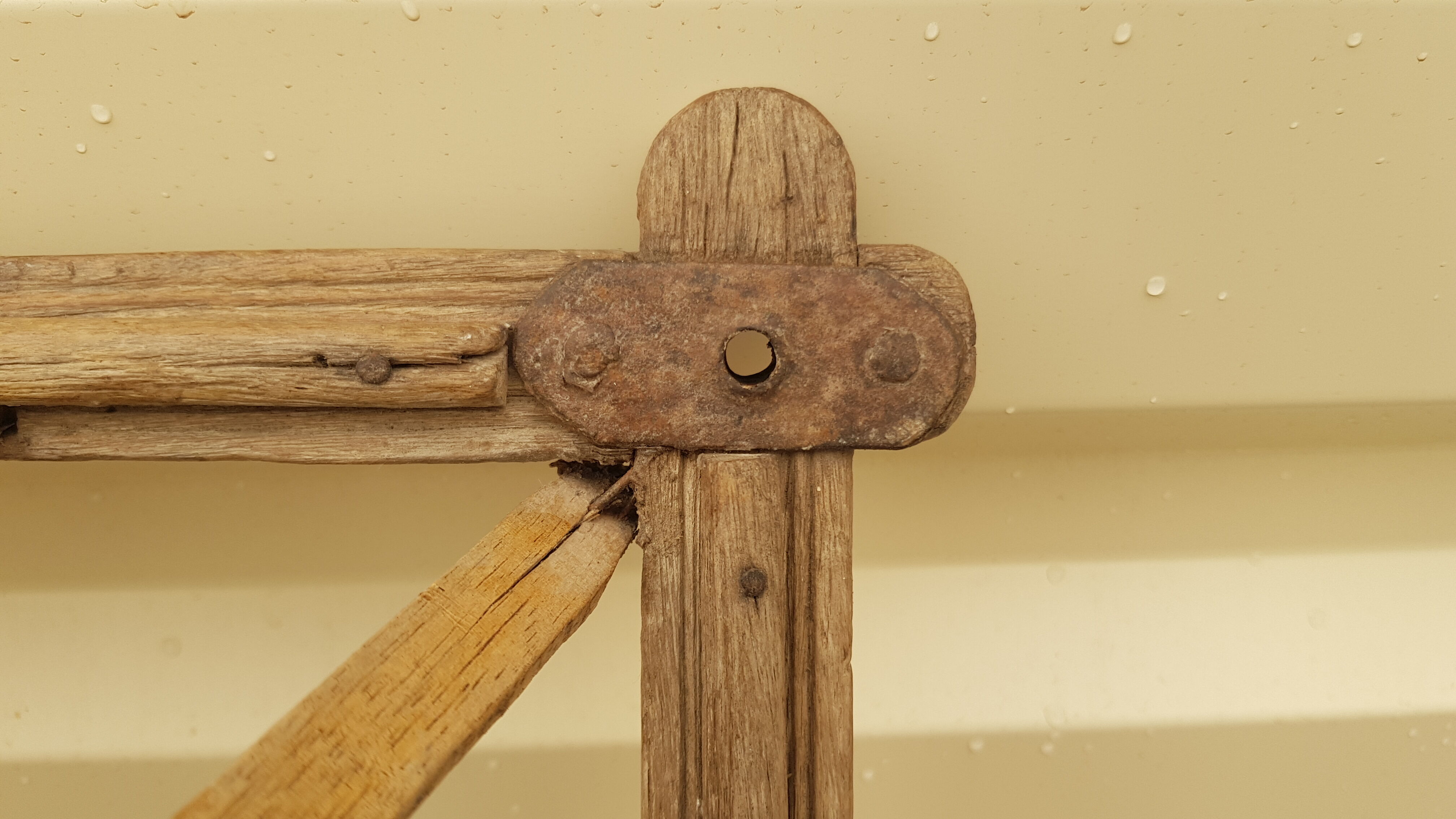 Old teak palanquin roof dome