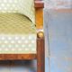 Empire Upholstered and Inlaid Walnut Living Room Set, Austria, 1810s, Set of 3