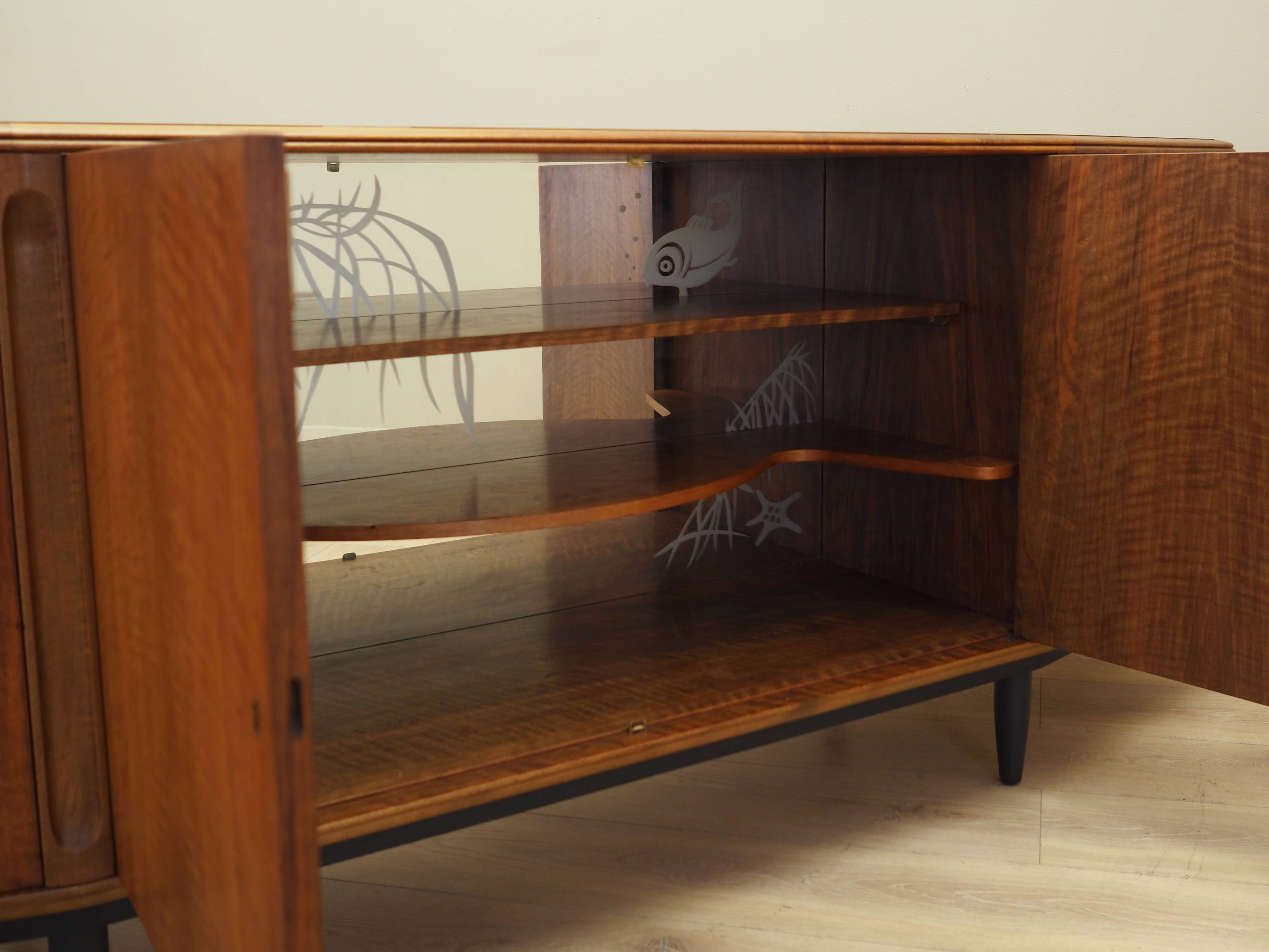 Walnut sideboard, Danish design, 1960s, production: Denmark
