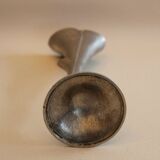 Ancient metal art deco plant-shaped vase