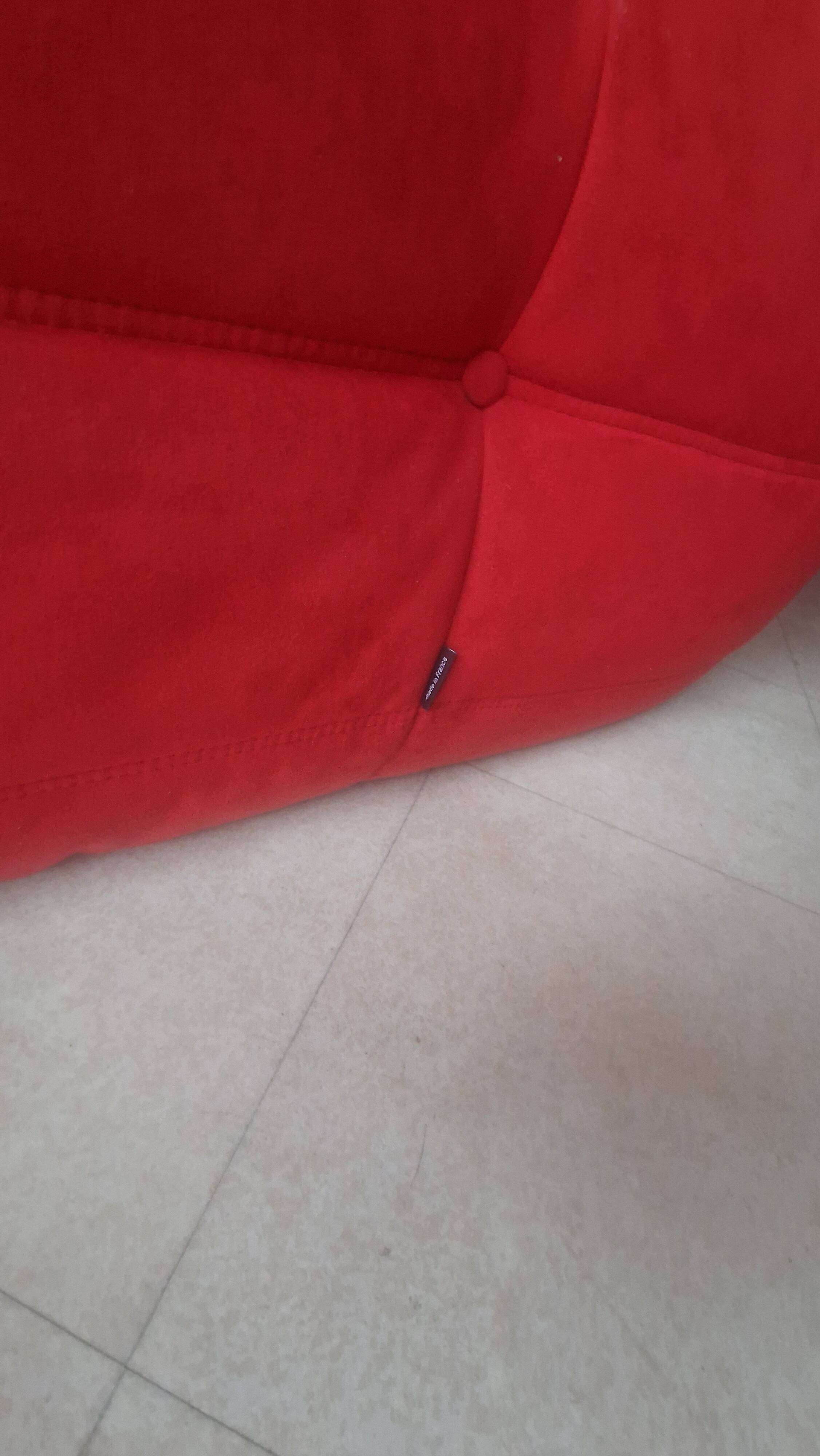 TOGO Set from Ligne Roset - Alcentara Red - Sofa Bed - Corner Armchair - Armchair