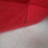 Ensemble TOGO de Ligne Roset-Alcentara Rouge-Canapé lit-Chauffeuse dangle-chauffeuse