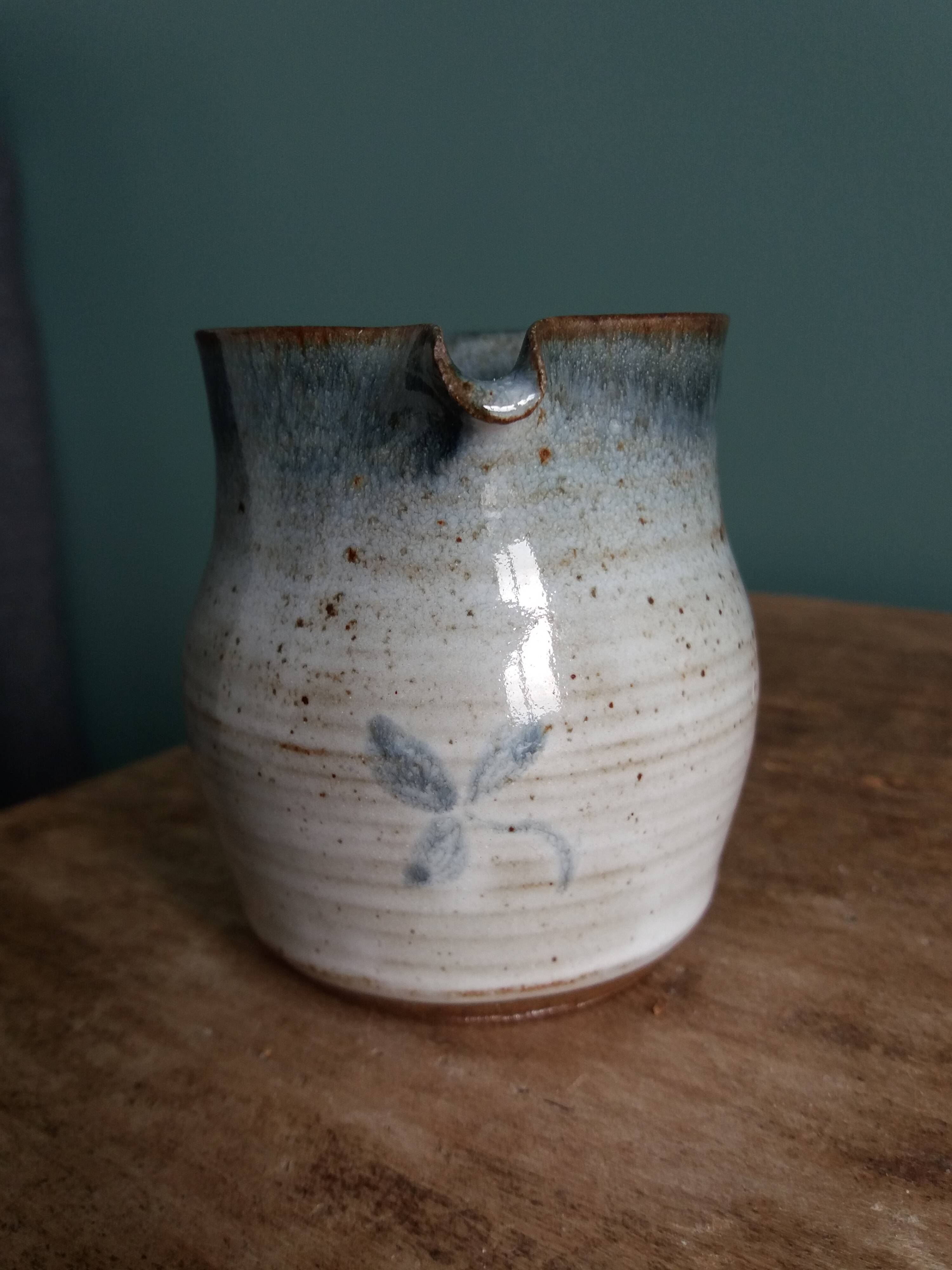 Pitcher, milk jug, signed Atch, Chantal and Thierry Robert