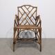 Vintage rattan and bamboo armchair