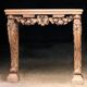 Exceptional oak serving console (18th century). Magnificent work