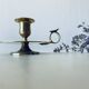 Old candle holder with handle