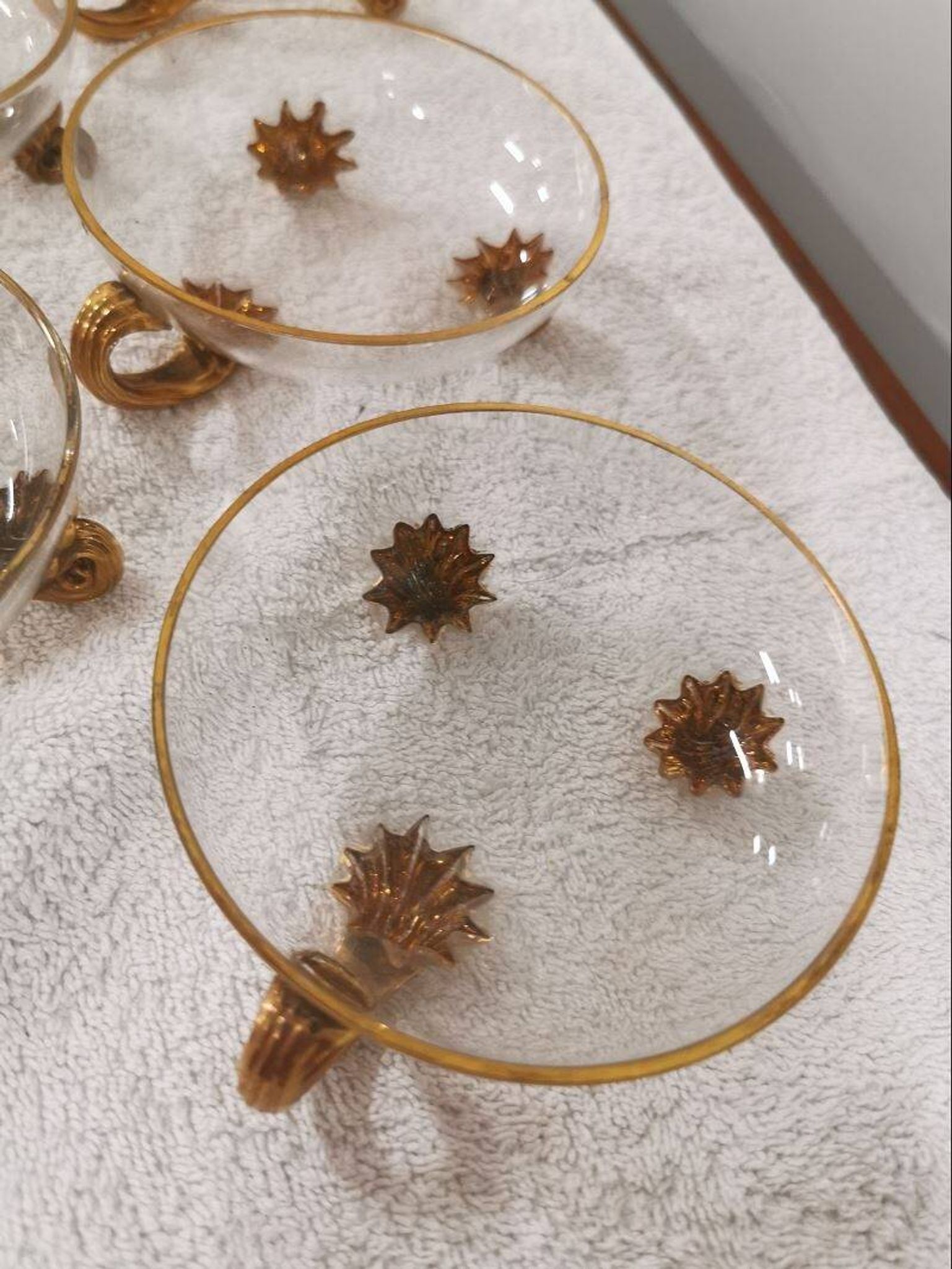 Set of 8 bowls from moser-millot cristallerie by karlsbad.