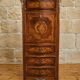 Lady's secretary marked in Louis XV style – Floral decoration –