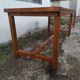Old country farmhouse table of 3m50 for 12 people with rustic fir spacers