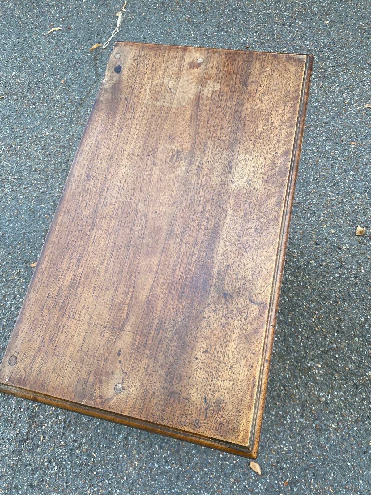 English Regency solid wood display cabinet