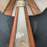 Lampe de table en pâte de verre opalescente et cloisonnée