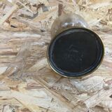 Ancienne lampe pétrole piédestal laiton & corps verre