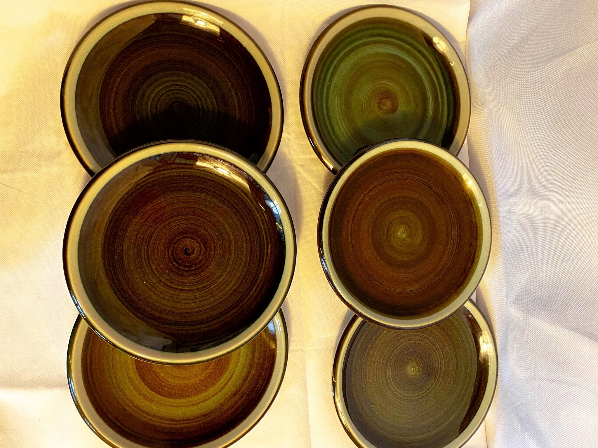 Set of 6 Maya plates Marianne Westman