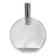 Vase en verre acrylique et acier inoxydable, Italie, années 70