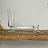 6 vintage Luminarc flutes