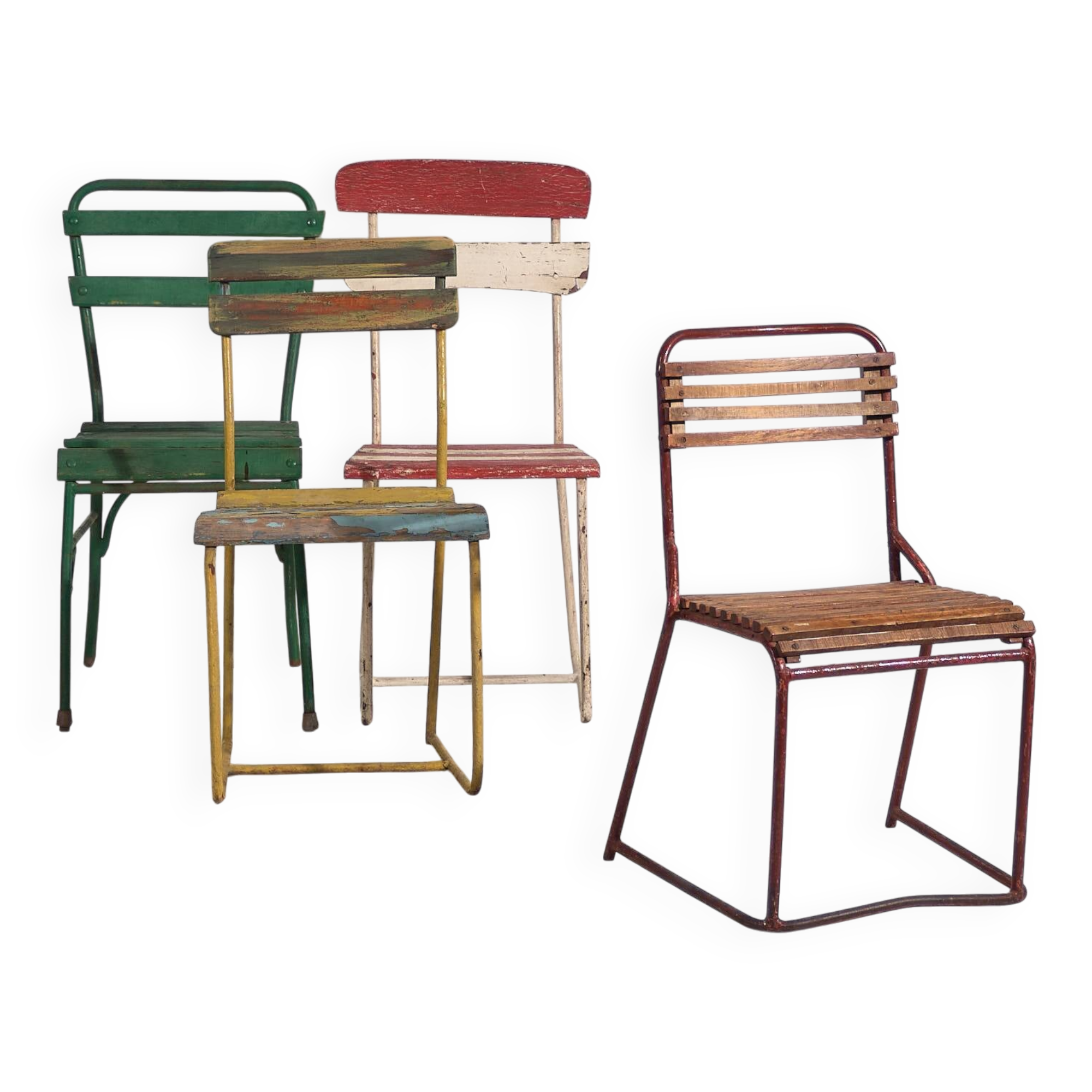 Antique outdoor chairs (c.1920). Set of 4 pieces no. 16