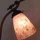 Lampe art nouveau monte et baisse en bronze