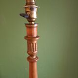 Golden wood lamp