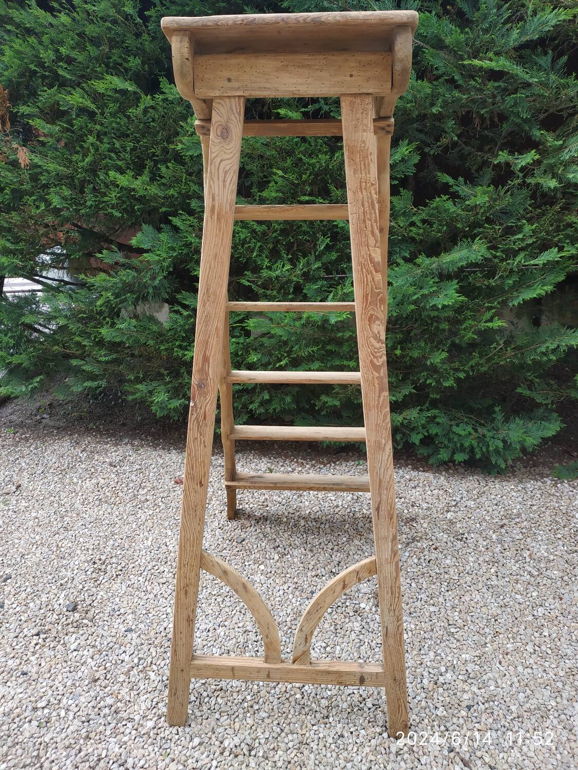 Wooden stepladder