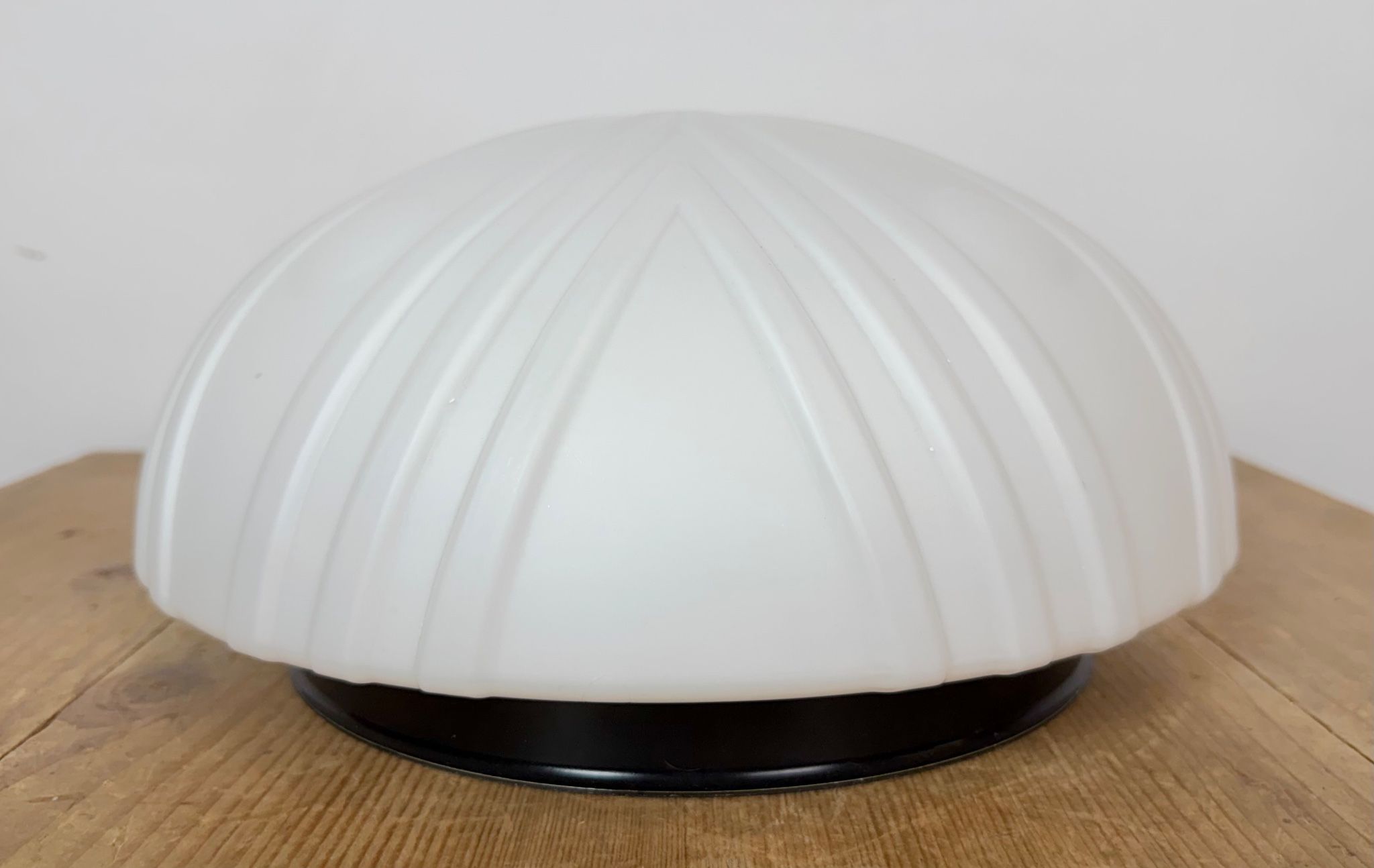 Vintage Wall Or Ceiling Light with Milk Glass, 1970s