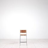 „Miss B“ steel lacquered aluminium bar stool by Tito Agnoli