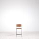 Tabouret de bar en aluminium laqué « Miss B » par Tito Agnoli