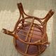 Table appoint ronde en rotin