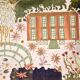 Large contemporary collage inspired by Giverny (Claude Monet) – 158 × 116 cm