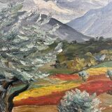 Tableau HST "Olive Trees" South of France signed Lunel