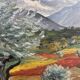 Tableau HST "Olive Grove" South of France signed Lunel