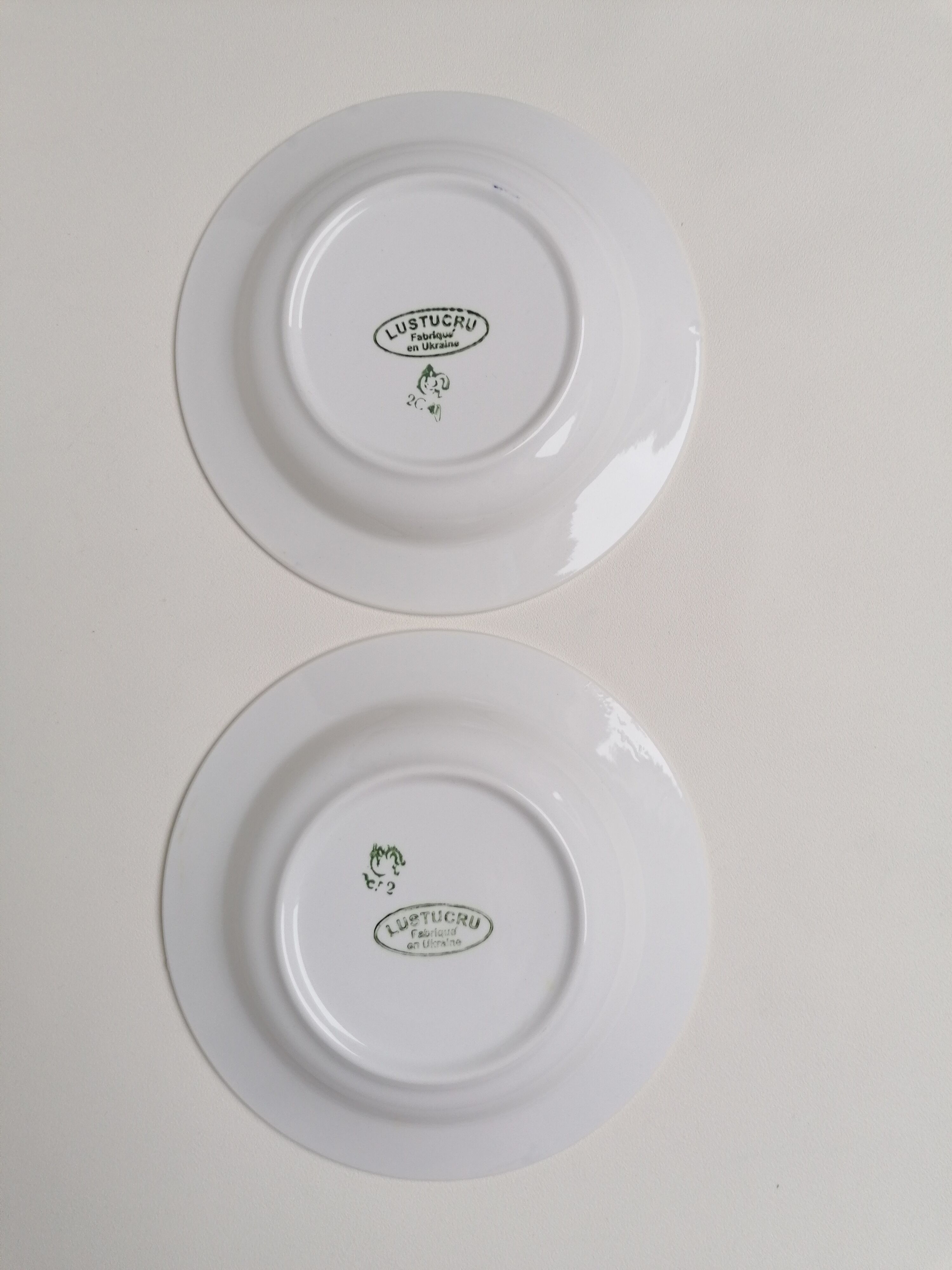 Two hollow plates