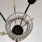 Lampadaire 3 feux tulipe
