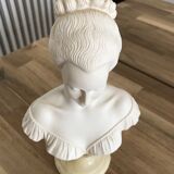 Bust of woman in alabaster