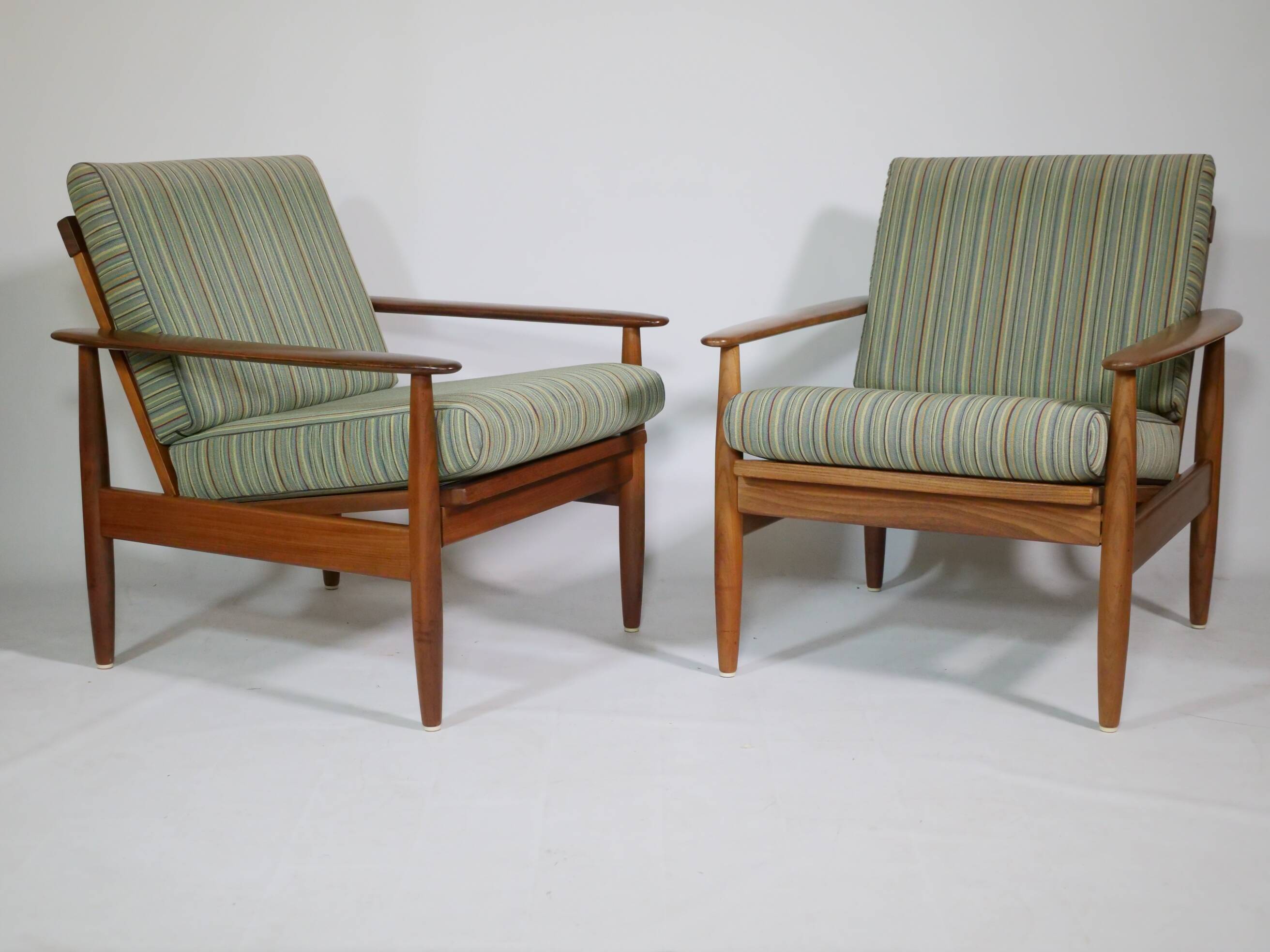 Danish Design Teak Armchair Set Mid-Century Armchair, Set of 2, 60s