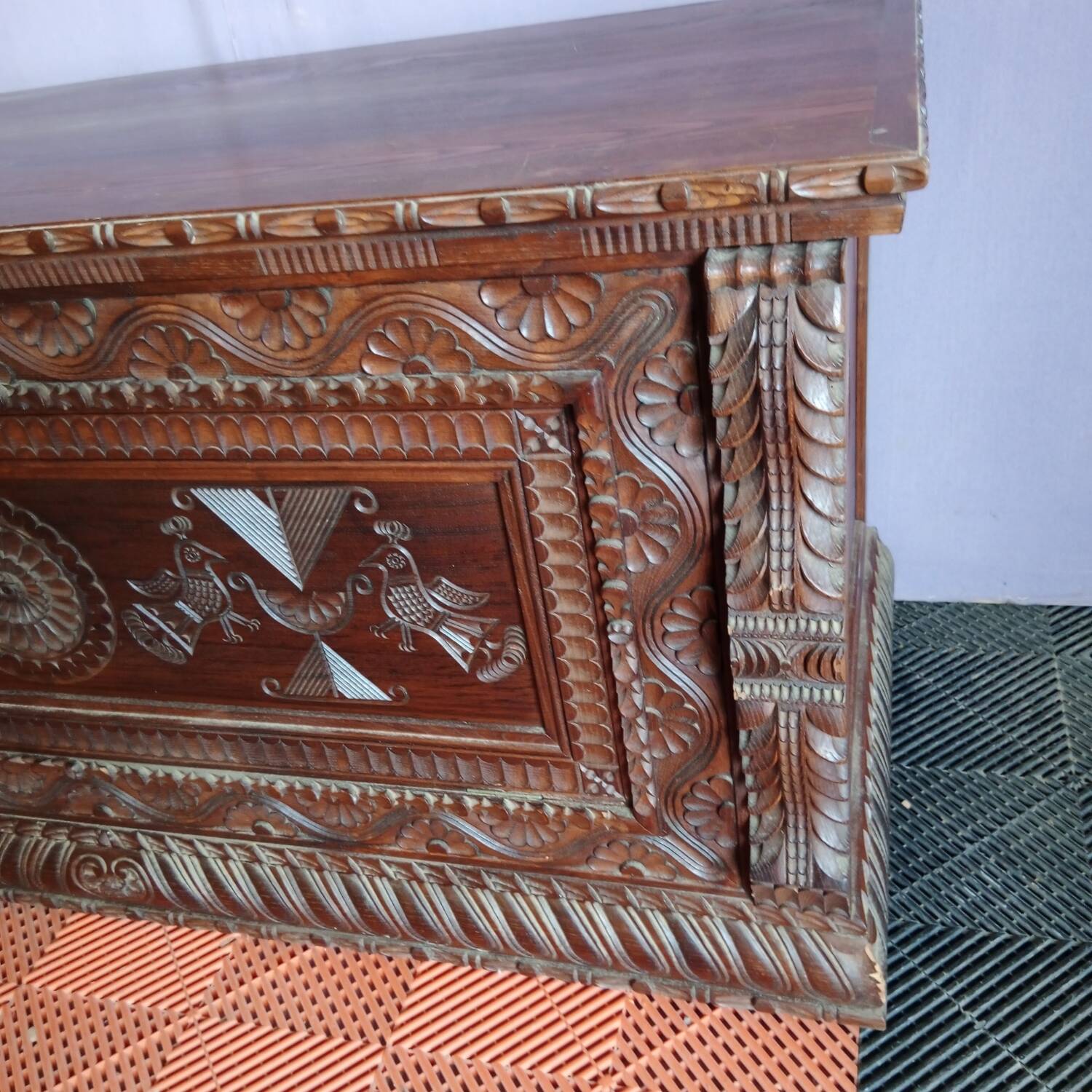 Wooden chest, wedding chest, wooden trunk, antique chest