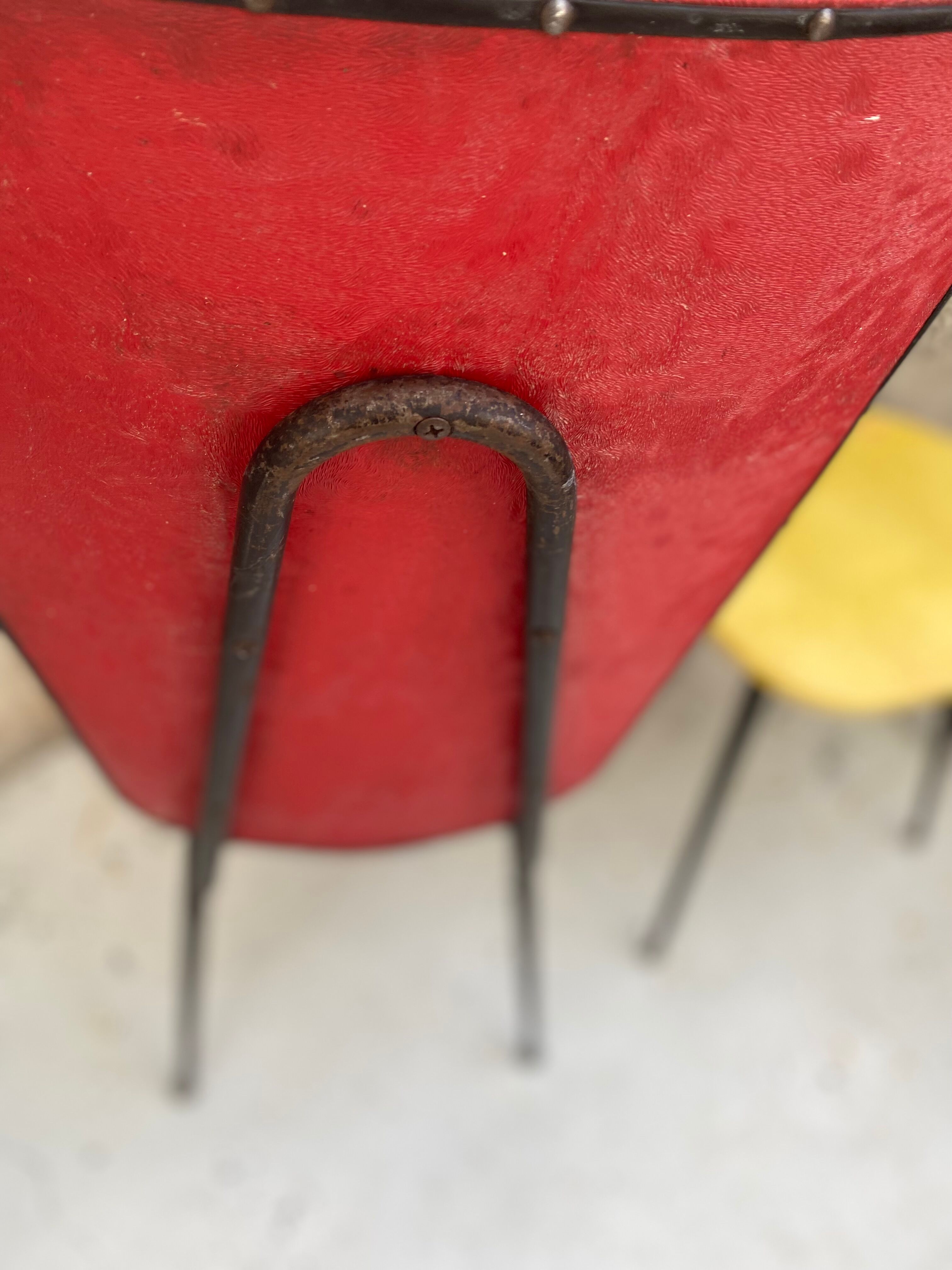 Pair of chairs skaï 1950/60