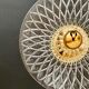 Vintage lampshade in chiseled glass