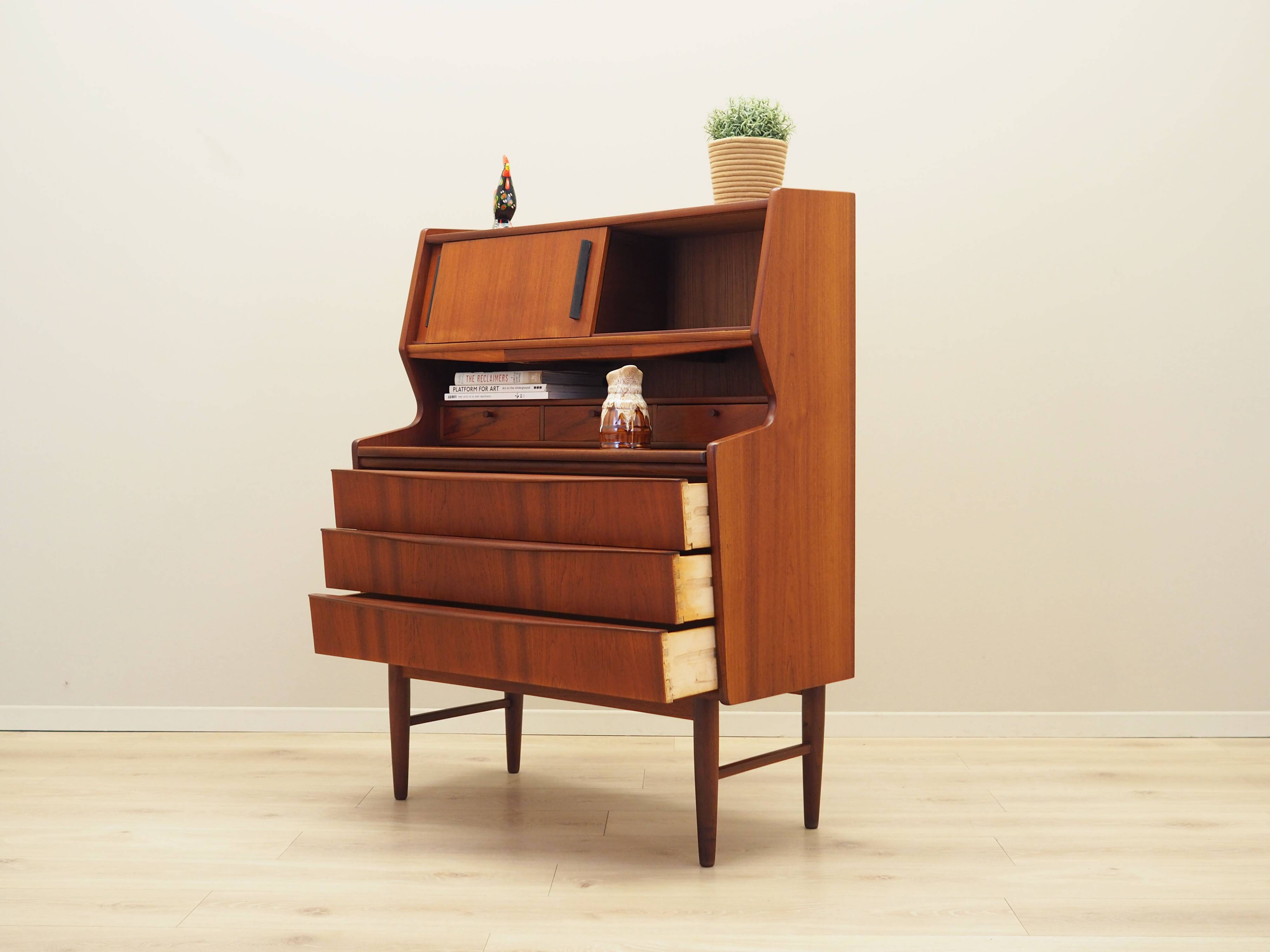 Teak secretary, Danish design, 1970s, production: Denmark