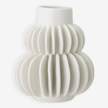 Vase Blanc Accordion