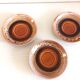 Hawaiian decor coffee service from the Sarreguemines faience factories / vintage 60s-70s