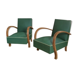 Paire de fauteuil bridge vintage  années 50