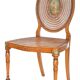 English caned chair in painted wood