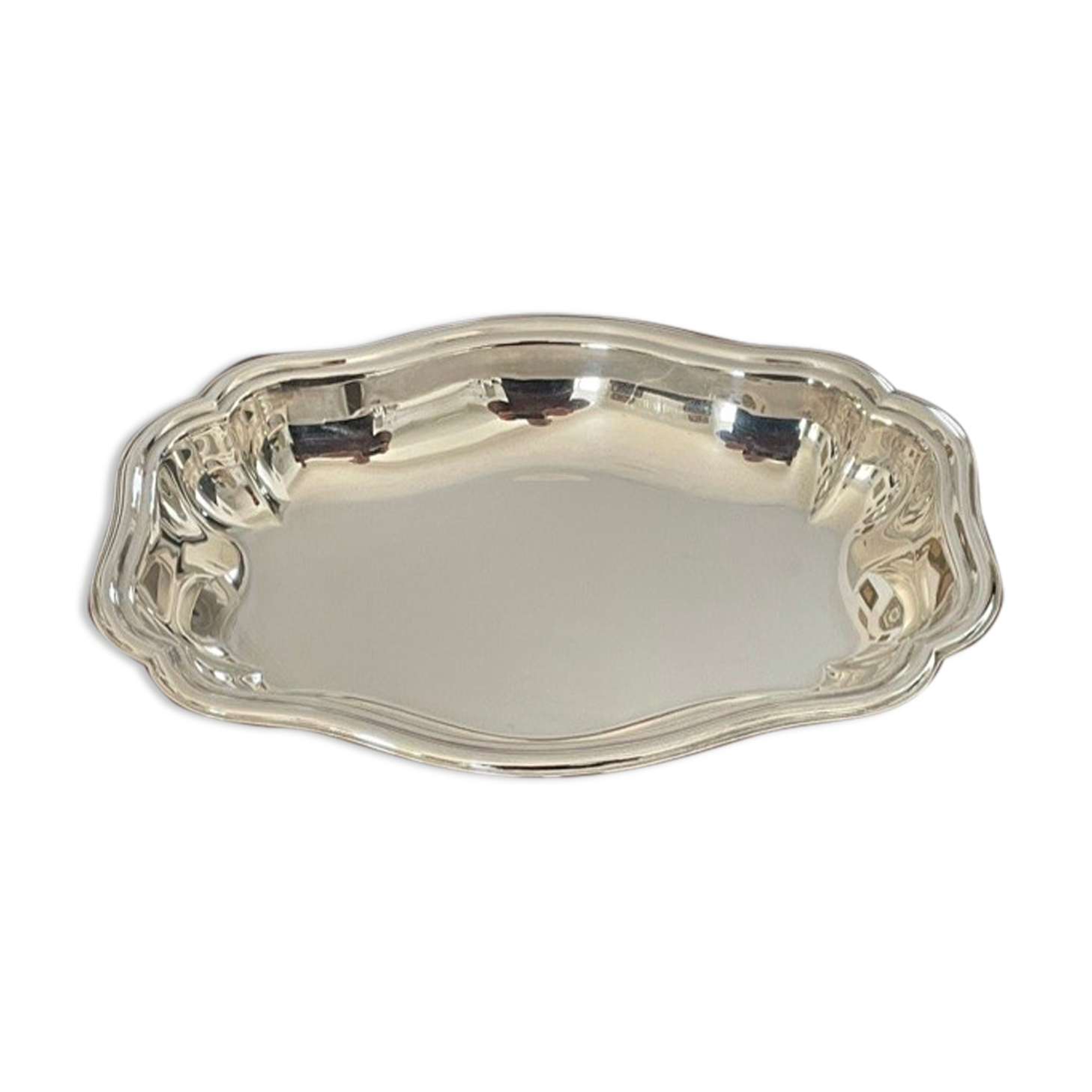 Corbeille à pain métal argenté style Louis XV