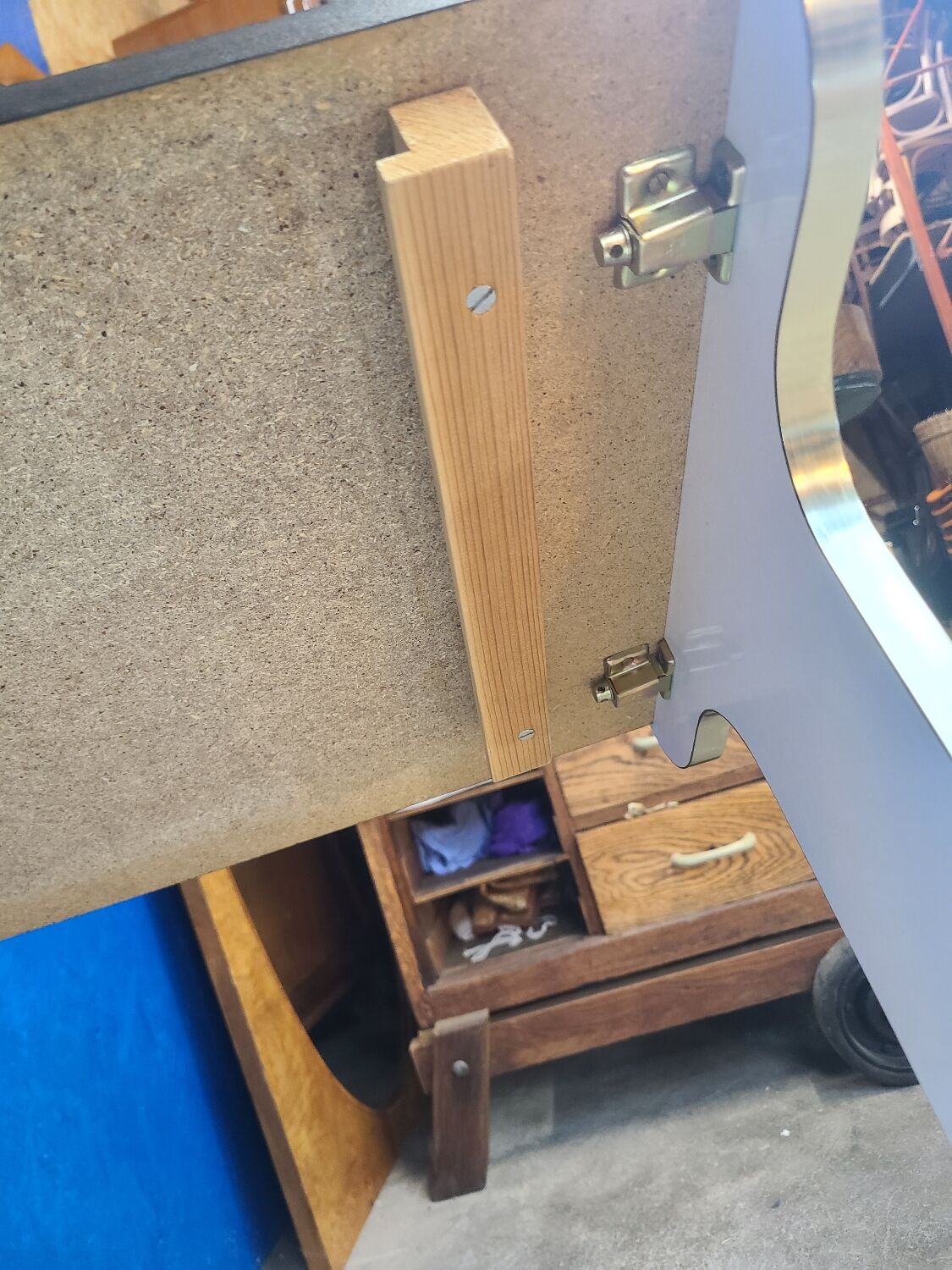 Vintage trolley on wheels