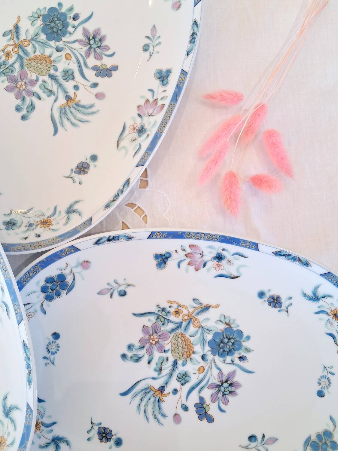 Antique oval Limoges plates