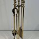 Neoclassical Fire Necessity in Brass with Ball Finials Empi